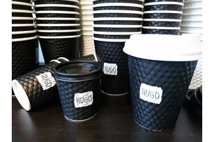 Kelímky na kávu Starcups s dotiskem loga
