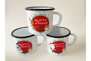 Plechové hrnky 250 ml malé s vánočními motivy