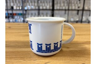 Porcelánový hrnek imitace plechového hrnku