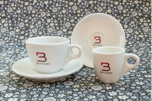 Pesco cafe a cappuccino s potiskem šálku i podšálku