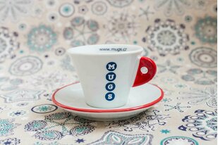 calla cappuccino s vybarveným pískování, vnitřním potiskem, máčeným uchem a linkováním