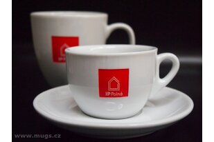 Vypískované a vybarvené logo do porcelánu