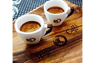 potisk + máčené ucho pro Hajja caffe