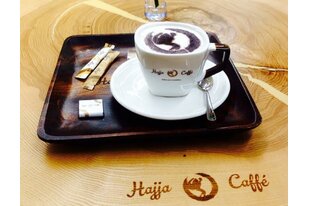 potisk + máčené ucho pro Hajja caffe
