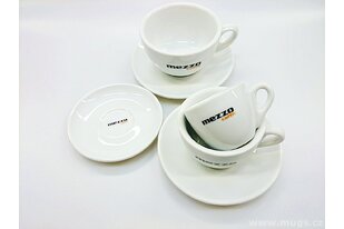 potisk šálku a podšálku pro Mezzo caffe
