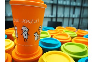 Plastové termo hrnky Americano Latte