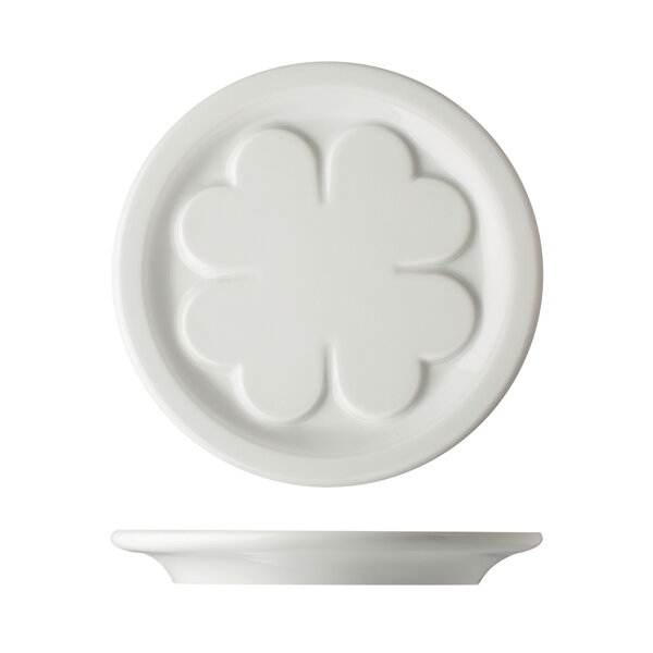 Porcelánový pivní podtácek ČTYŘLÍSTEK Ø 12 cm