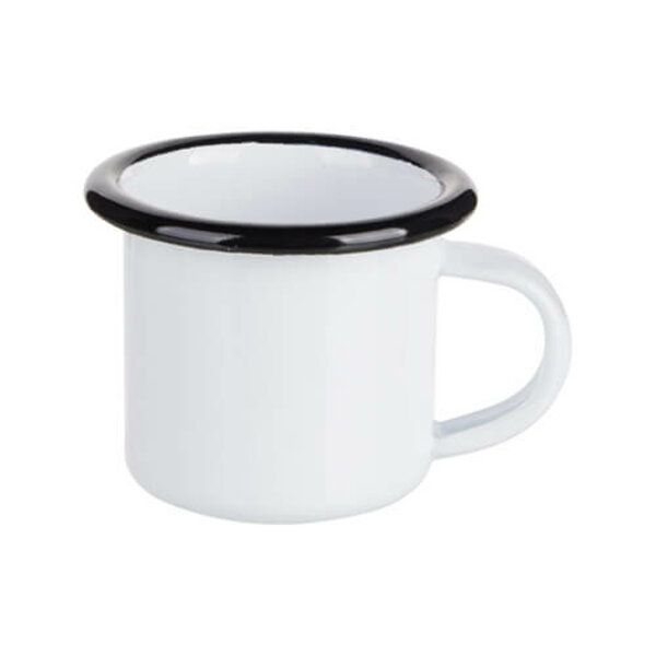 Bílý sublimační plecháček 100 ml SU171 (tmavě modrý lem)