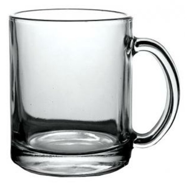 Reklamný sklenený hrnček číry 300 ml