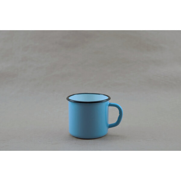 Hellblaue Emaille Tasse 250 ml