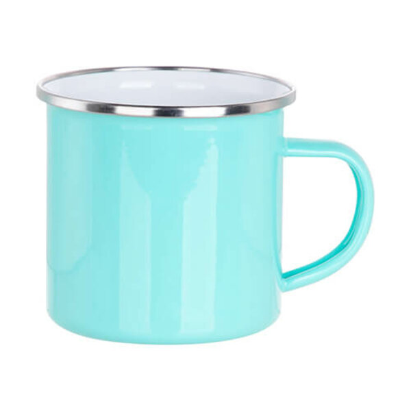 Mátový sublimační plecháček 360 ml (stříbrný lem)