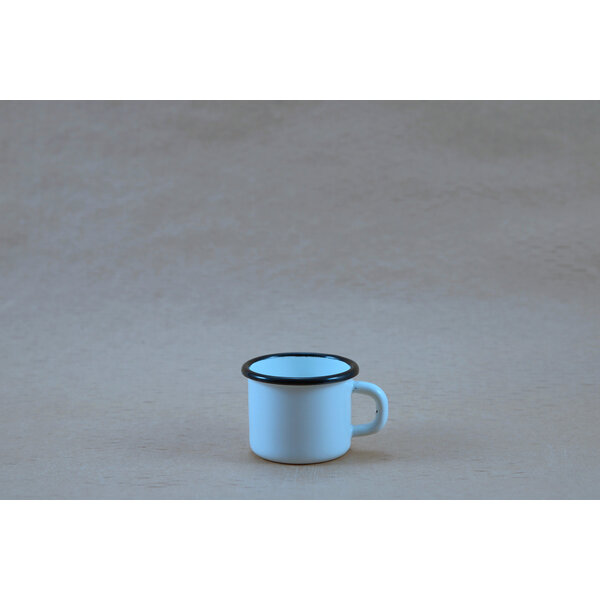 White enamel mug 85 ml