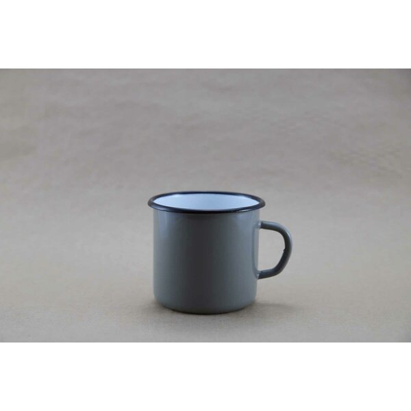 Graue Emaille Tasse 400 ml
