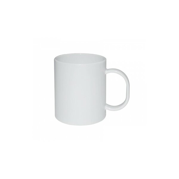 Hrnek plastový 330 ml WHITE na sublimaci