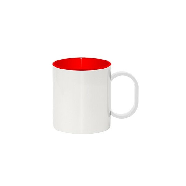 Hrnek plastový 330 ml RED na sublimaci