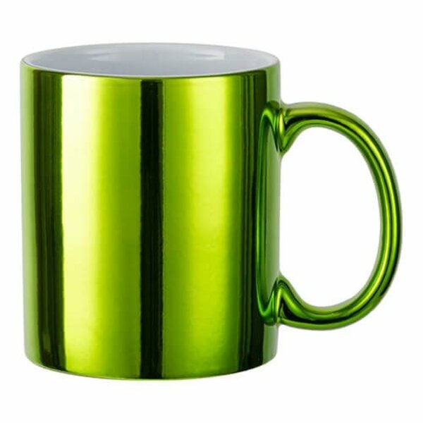 Pokovený hrnek se sublimací 350 ml - světle zelený