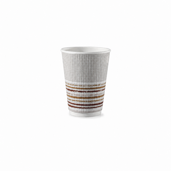 Kelímek na horké nápoje TRIPLE WALL GREY 240 ml (25 ks/bal - 500 ks/karton)