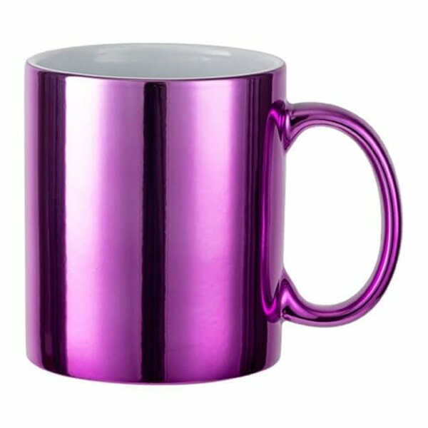 Pokovený hrnek se sublimací 350 ml - fialový