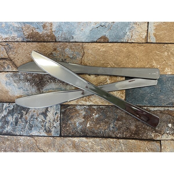 Plastový nůž stříbrný 20 cm