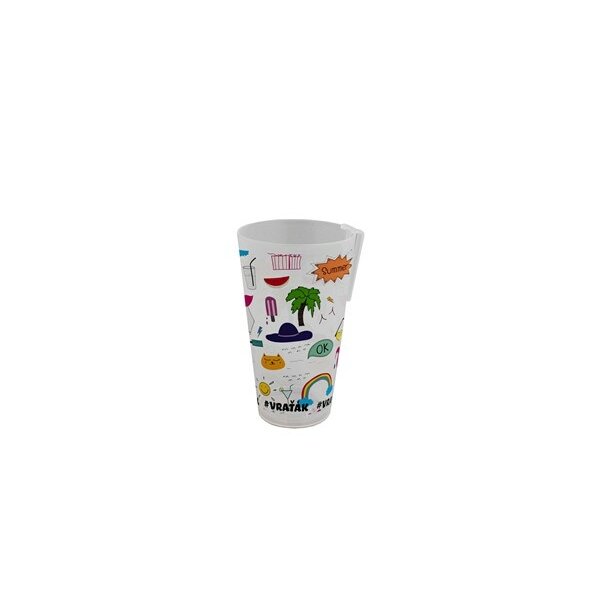 VRATNÝ KELÍMEK TRANSPARENTNÍ "SUMMER" 500 ml