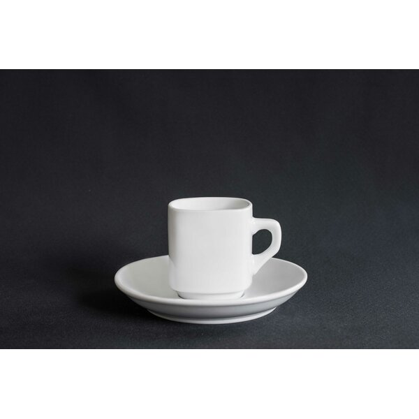 Cup with saucer CUBE M 140 ml