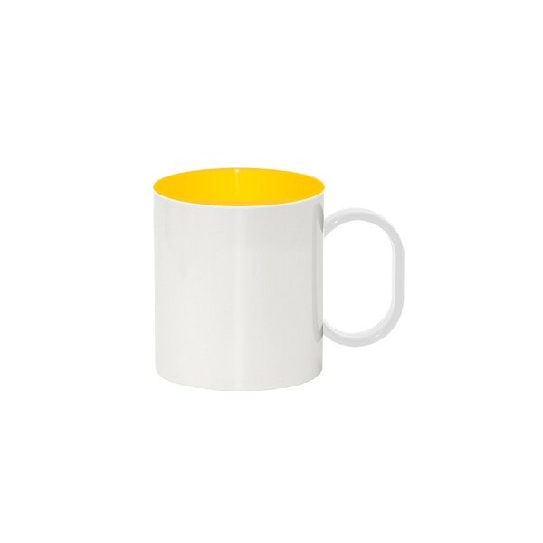 Hrnček plastový 330 ml YELLOW na sublimáciu