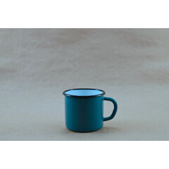 Blue-green enamel mug 250 ml