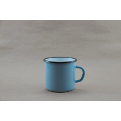 Light blue enamel mug 400 ml