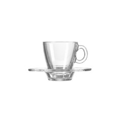 Skleněný Espresso šálek s podšálkem 215 ml