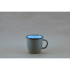 Conic gray enamel mug 250 ml