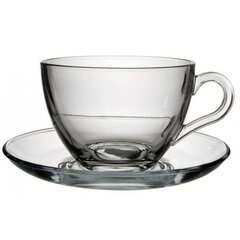 Sklenená Espresso šálka s tanierikom 90 ml