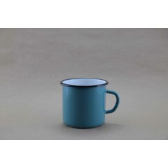 Blue-green enamel mug 400 ml