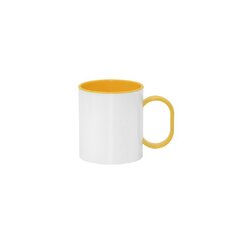 Hrnek plastový 330 ml YELLOW s ouškem na sublimaci