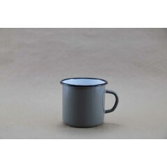 Graue Emaille Tasse 400 ml