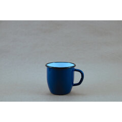 Conic blue enamel mug 250 ml