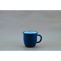 Konische Emaille Tasse - blau 250 ml