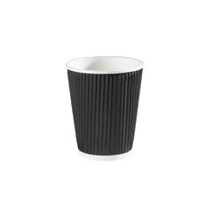 Kelímek na horké nápoje TRIPLE WALL BLACK 240 ml (25 ks/bal - 500 ks/karton)