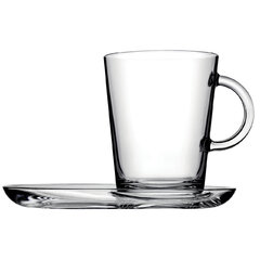 Skleněný hrnek s podšálkem 400 ml