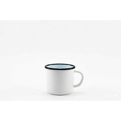 Weisse Emaille Tasse 250 ml