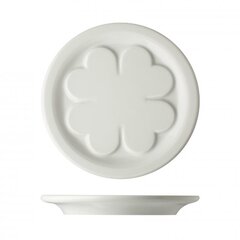 Porcelain beer coaster FOUR LEAF Ø 12 cm