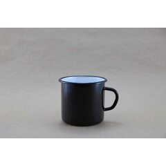 Black enamel mug 400 ml