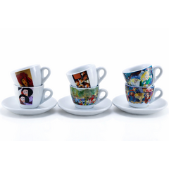ROSA COLLEZIONE DIPINTI Caffè - SET 6 ks 60 ml