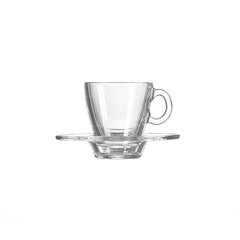 GLASS ESPRESSO MUG with saucer 72 ml